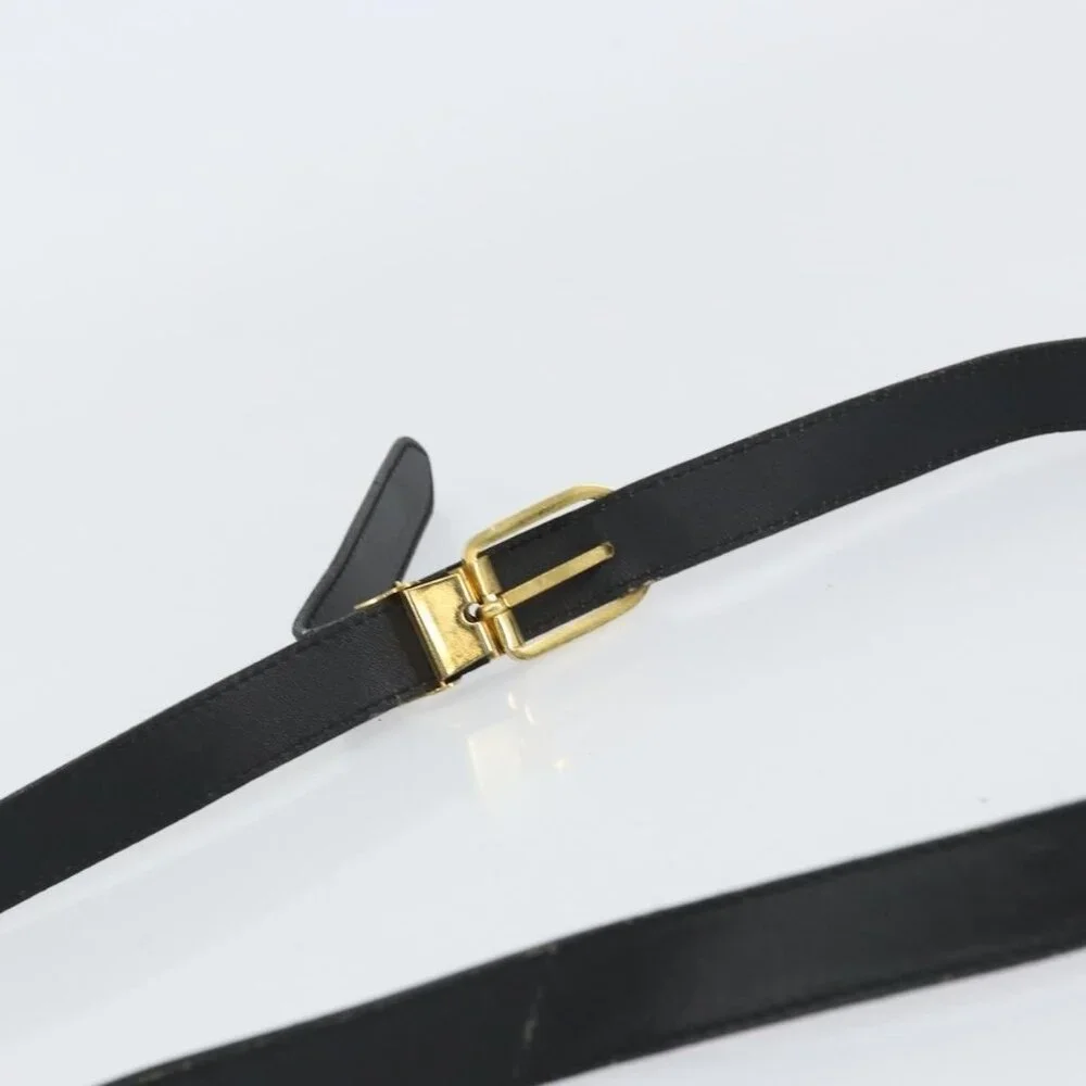 Authentic Christian Dior Honeycomb Canvas Shoulder Bag PVC Black Gold - Picture 15 of 16